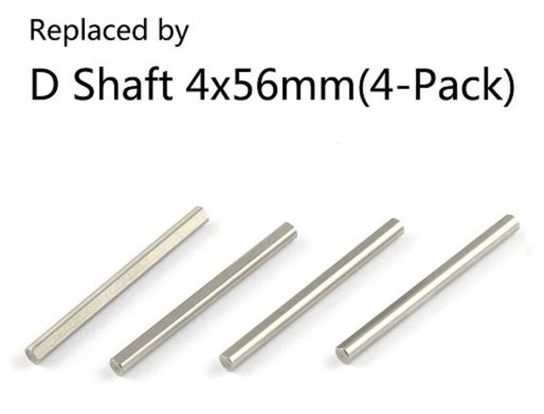 D Shaft 4x56mm(4-Pack)